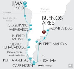 Dalla Patagonia al ‘Paradiso’: il nuovo itinerario di Crystal Cruises per esplorare le meraviglie del Sud America