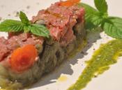 Tartare scottona concia capperi pachino melanzane tiepide profumo basilico