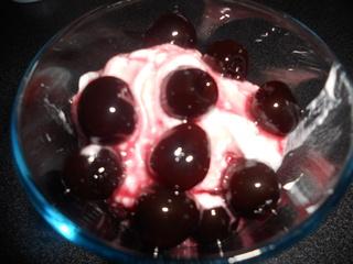 Gelato all’amarena senza gelatiera