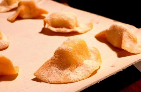 RAVIOLI DI CARNE CON SUGO DI FAGIOLI E GUANCIALE