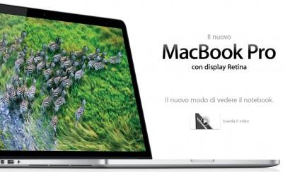 macbook pro retina 410x244 WWDC 2012: Tra nuovi Macbook Pro, Mountain Lion e iOS6 WWDC; Macbook Pro vetrina Retina prezzi novità Mountain Lion iOS6 