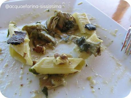 ...penne p-quadro ai carciofi con tartufo e...i vincitori del contest!!..