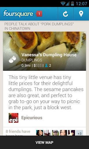 foursquare app android In viaggio con Android, le migliori app per viaggiare