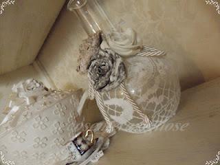 shabby chic e charme,potish,portacandele, bouquet