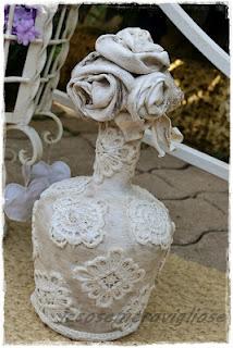 shabby chic e charme,potish,portacandele, bouquet