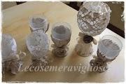 shabby chic e charme,potish,portacandele, bouquet