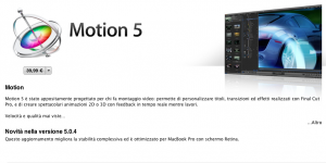 Anche Motion 5 aggiornato per supportare i display Retina