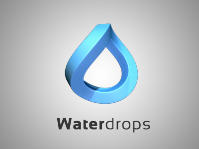 water minimal logo