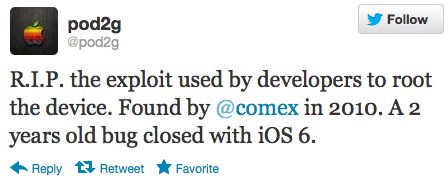Apple chiude dopo due anni un Exploit con l’introduzione di iOS 6