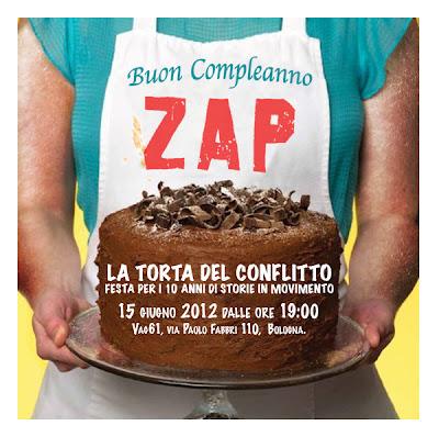 La torta del conflitto - Zapruder XYZ   :  Festa BO 15/6