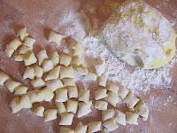 Gnocchi di patate in cestino di patata, di Manuela