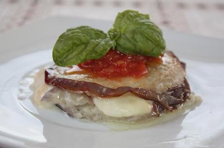 Parmigiana di melanzane in bianco