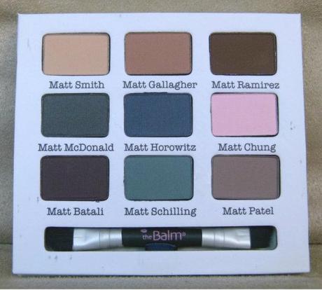 Swatch day #8 : TheBalm Meet Matt(e) palette