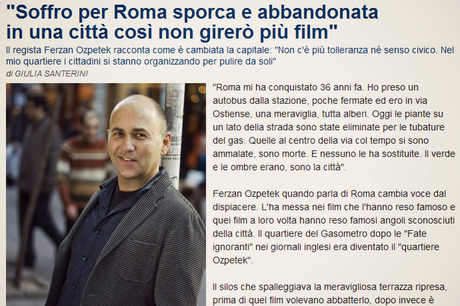 Da Castellitto ad Ozpetek: Roma fa Schifo!