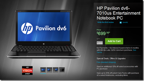 HP Pavilion DV6