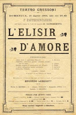 L'elisir d'amore di Gaetano Donizetti al teatro Massimo di Palermo
