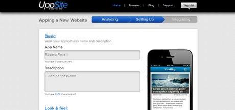 UppSite - trasforma il tuo blog in un'applicazione mobile per l'iPhone e Android