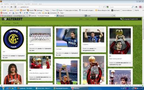 Arriva Goalterest, il pinterest del calcio