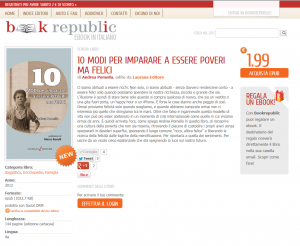 L’ebook di “10 Modi per imparare a essere poveri ma felici” al prezzo promozionale di 1 euro e 99