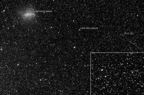 L’asteroide 2012 LZ1 si allontana dalla Terra