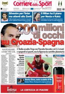 Ecco le prime pagine del Tuttosport – Gazzetta – Corriere dello Sport