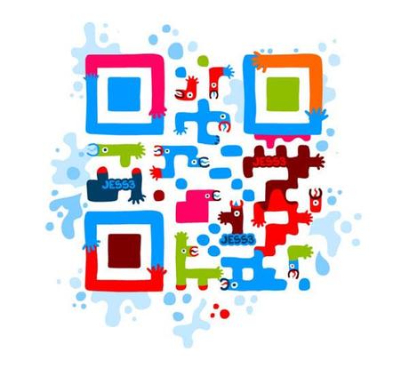 Fantastiche illustrazioni con il codice QR