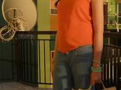 Outfit post:orange shirt