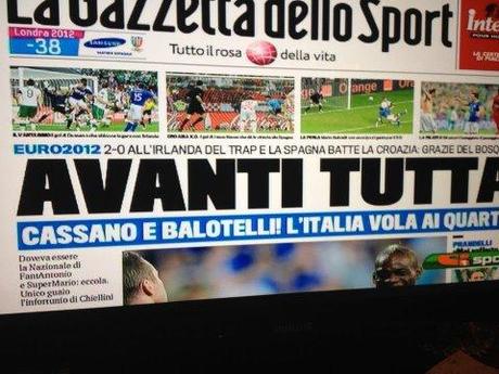 FOTO – Ecco la prima pagina della Gazzetta dello Sport,avanti tutta Italia,ecco le squadre penalizzate per calcioscommesse…