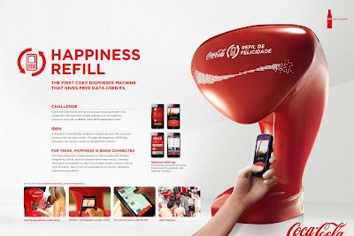 Coca-Cola ti ricarica il telefono...alla happiness