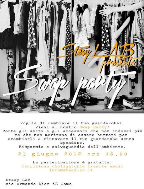 Sabato 23 giugno SWAP PARTY