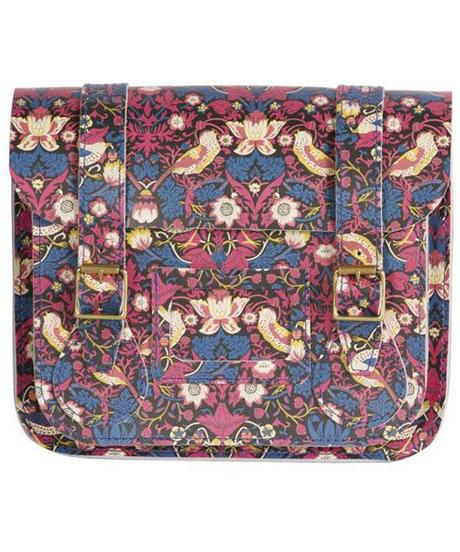 Small Strawberry Thief Liberty Print Satchel, Dr. Martens