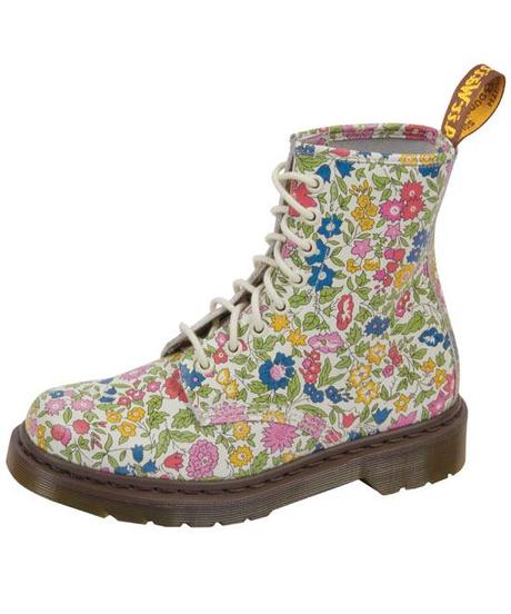 Fiore Martin Liberty Stampa 8 Hole Boots, le Dr. Martens