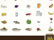 Free Food Vector icons Cibo vettoriale