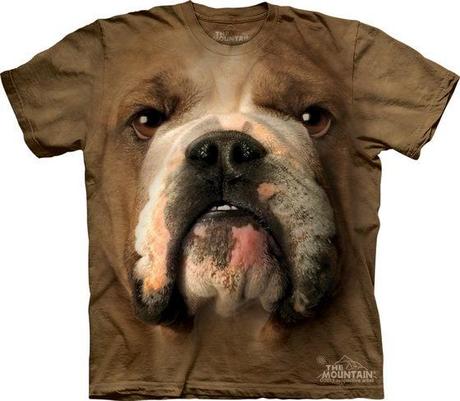 T-shirt con illustrazioni realistiche di animali