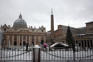 La neve a Roma!