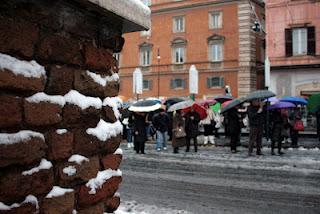 La neve a Roma!