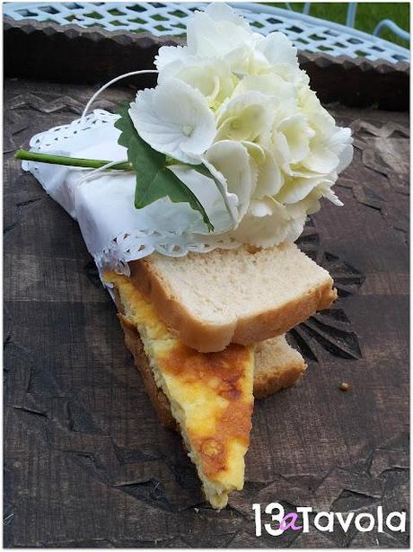 Cena in bianco a Torino.......con pane e frittata di cipolle rigorosamente bianche!