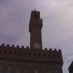 Palazzo Vecchio la torre di Arnolfo a Firenze