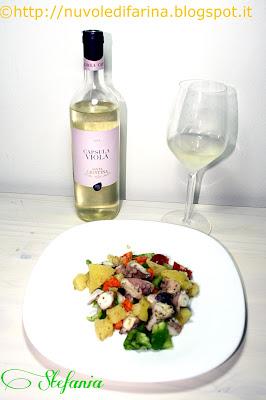 Insalata fresca di polpo e verdure