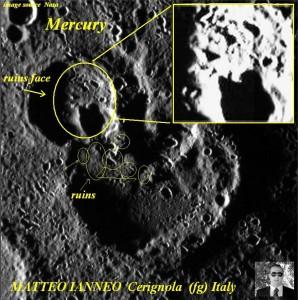 Scoperto un volto su Mercurio, realtà o effetto ottico?