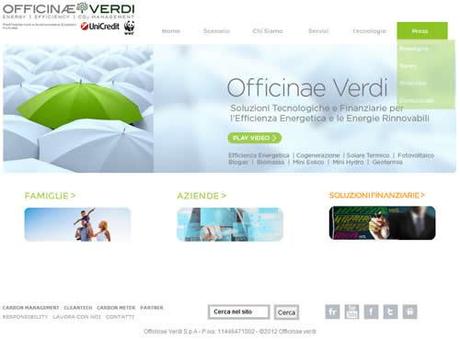 Check Up Energetico: Al via la nuova piattaforma online Green economy Officinae Verdi.it