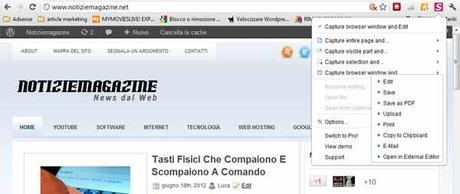 Fireshot: Il plugin per catturare le pagine web