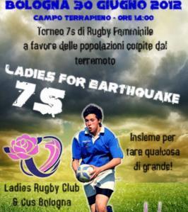 Rugby Seven femminile per battere il terremoto