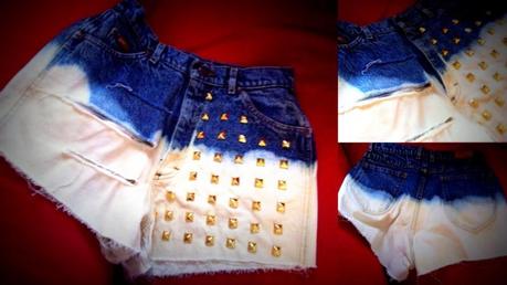 Native Heart ombreé shorts with studs