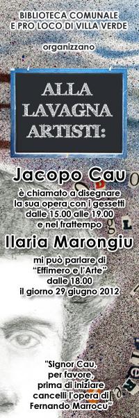 Due anni di Alla Lavagna Artisti! Secondo anniversario della performance di artisti a Villa Verde