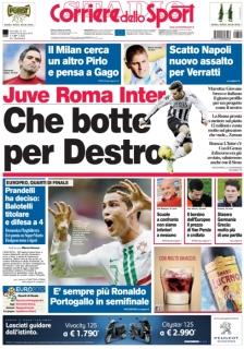 Ecco le prime pagine della Gazzetta – Corriere dello Sport – Tuttosport