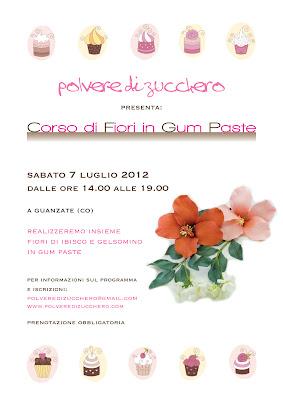 Corsi cake design: LUGLIO IL MESE DEI FIORI IN GUM PASTE