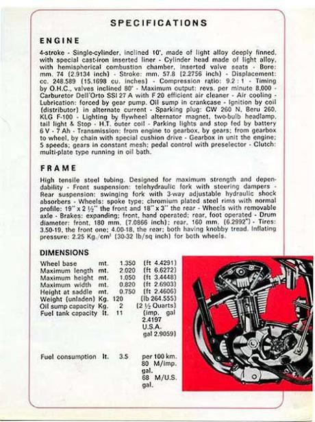 Vintage Brochures: Ducati Scrambler 250 (Usa)