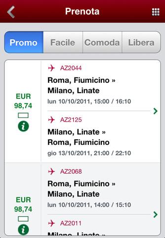 iOS App: Alitalia