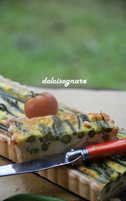 Crostata di asparagi e fagiolini